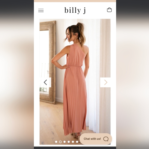 NWT BILLY J REVERSE GIANNA MAXI DRESS - TERRACOTTA - Picture 3 of 5